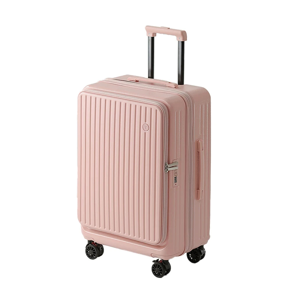 Front Opening Expandable Travel Suitcase