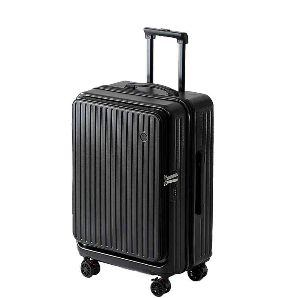 Front Opening Expandable Travel Suitcase