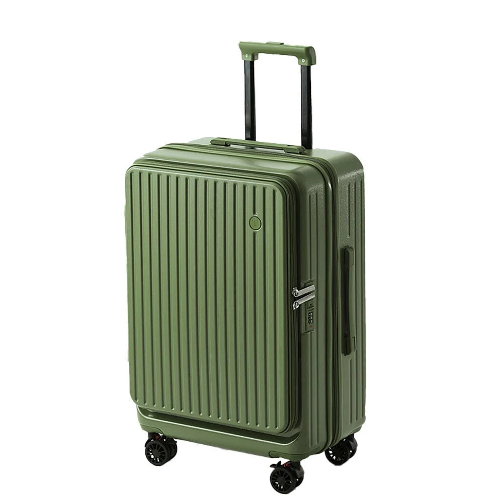 Front Opening Expandable Travel Suitcase