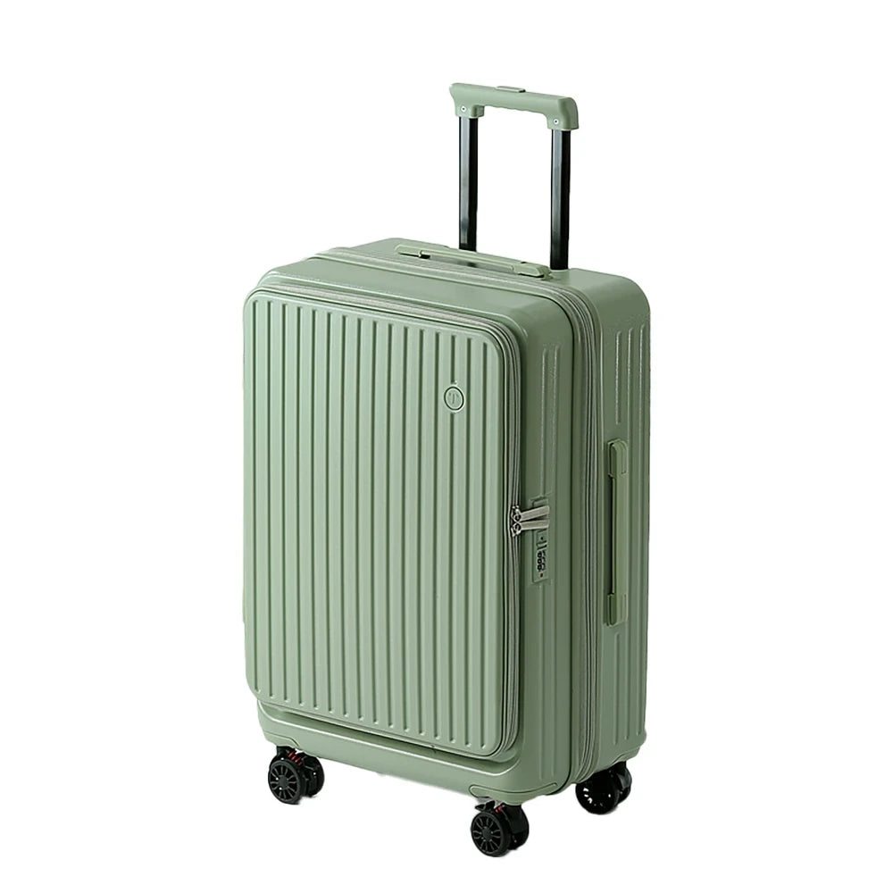 Front Opening Expandable Travel Suitcase