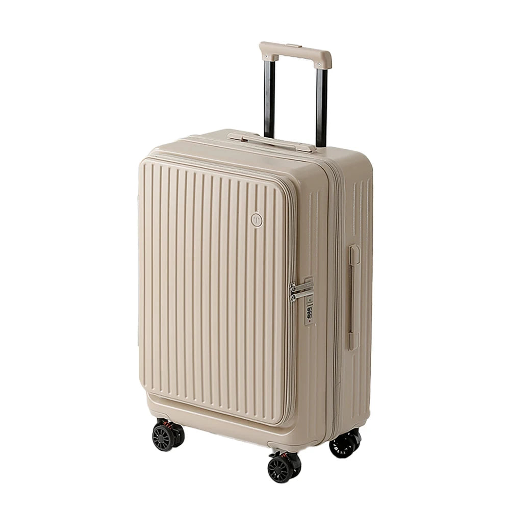 Front Opening Expandable Travel Suitcase
