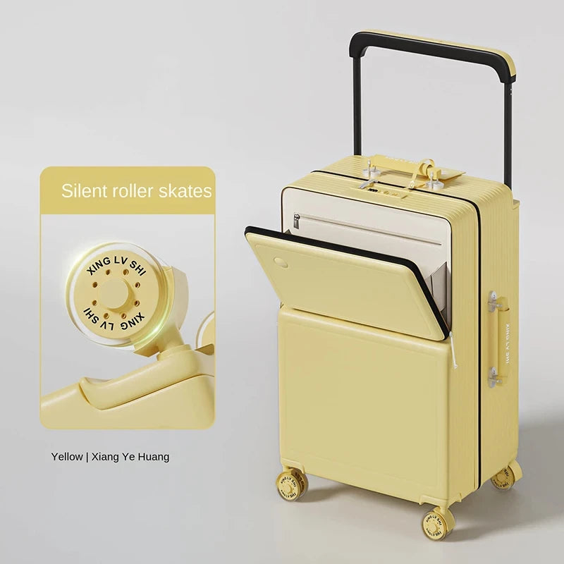 Front Opening Carry-On Suitcase