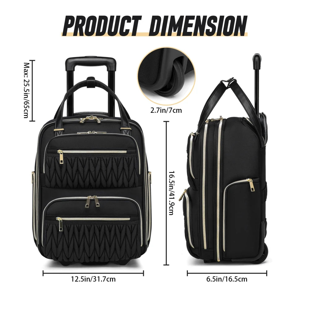 Compact Wheeled Underseat Suitcase