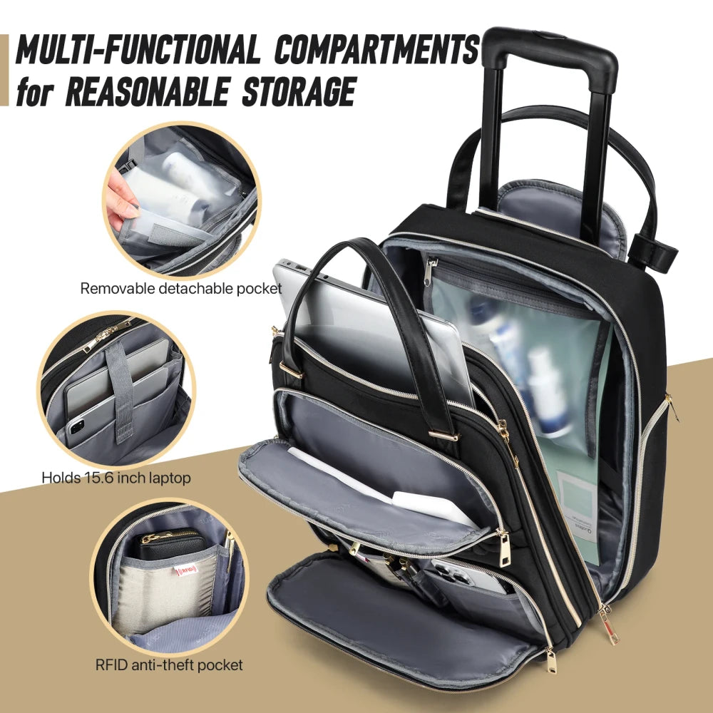 Compact Wheeled Underseat Suitcase