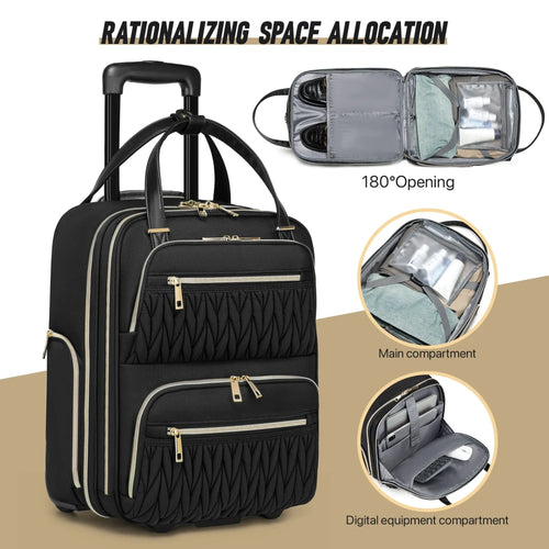 Compact Wheeled Underseat Suitcase