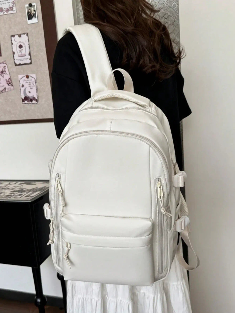 Lightweight Nylon Student Backpack