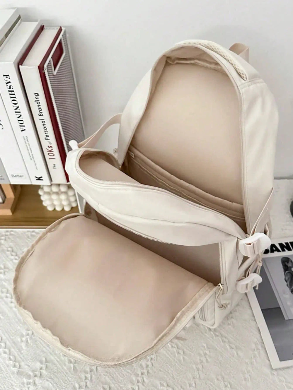 Lightweight Nylon Student Backpack