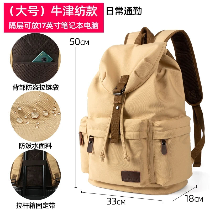 Vintage Laptop Commuter Backpack