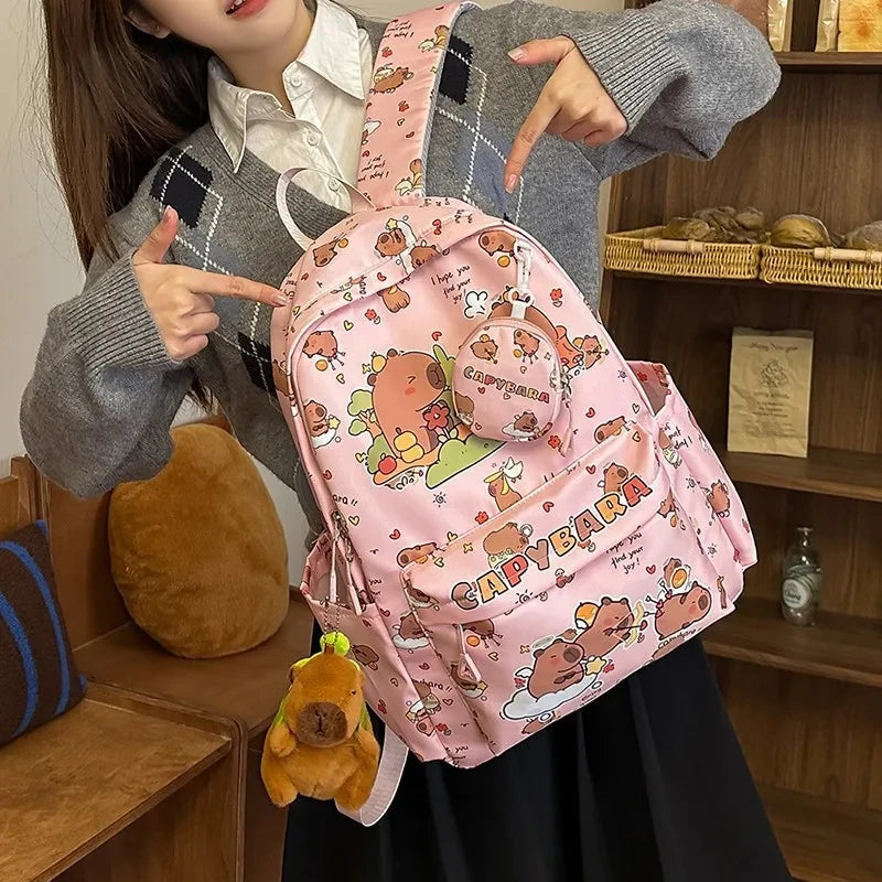 Capybara Animal Student Backpack