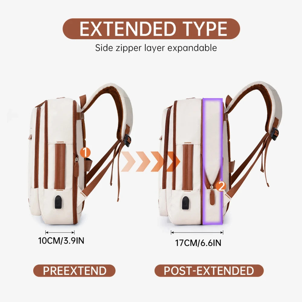 USB Rechargeable Waterproof Laptop Backpack