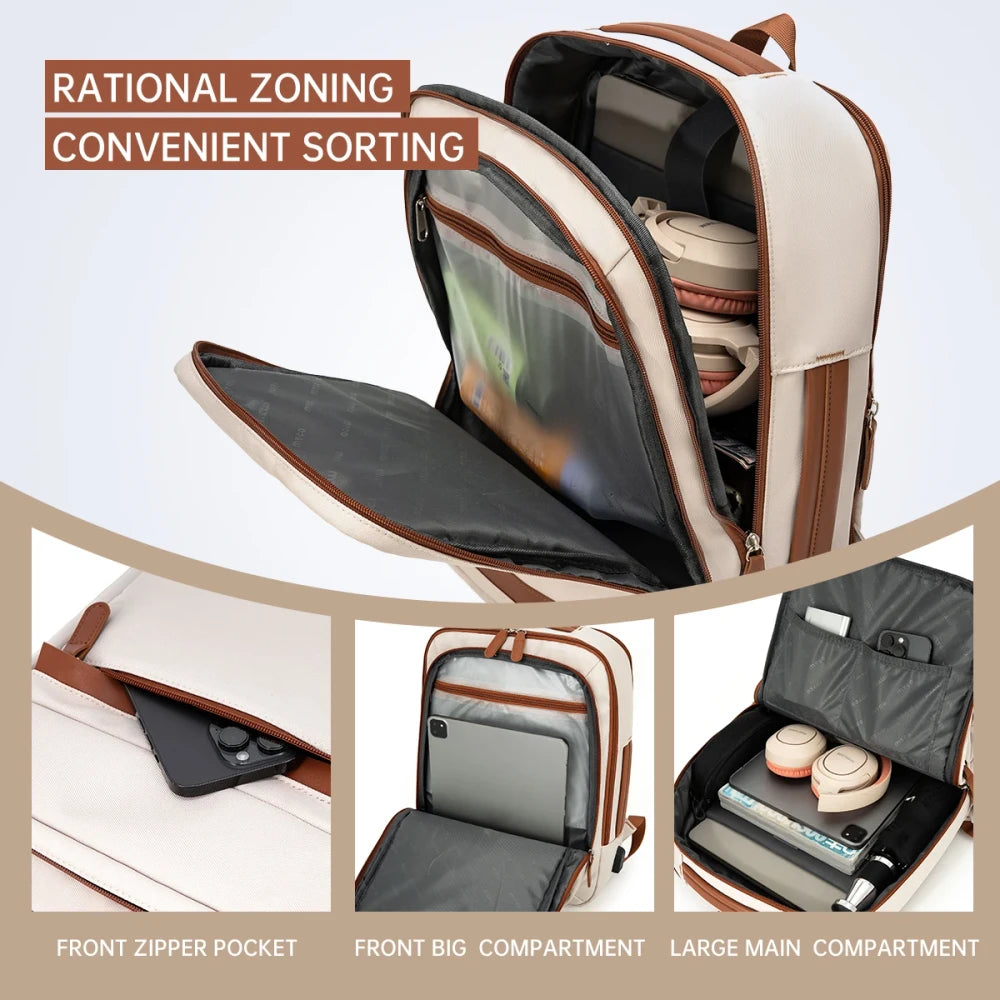 USB Rechargeable Waterproof Laptop Backpack