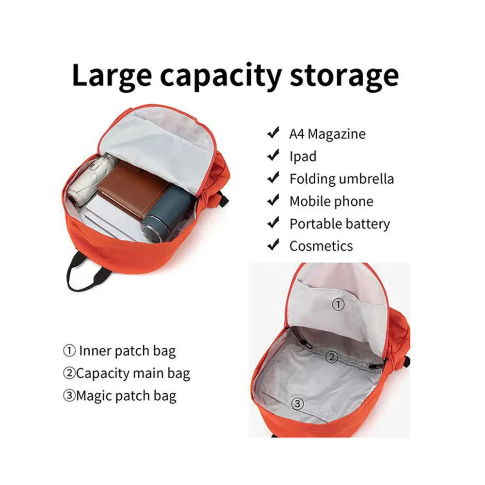 Foldable Casual Crossbody Backpack
