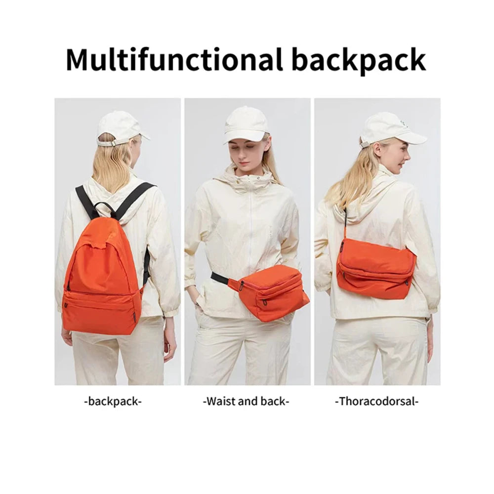 Foldable Casual Crossbody Backpack