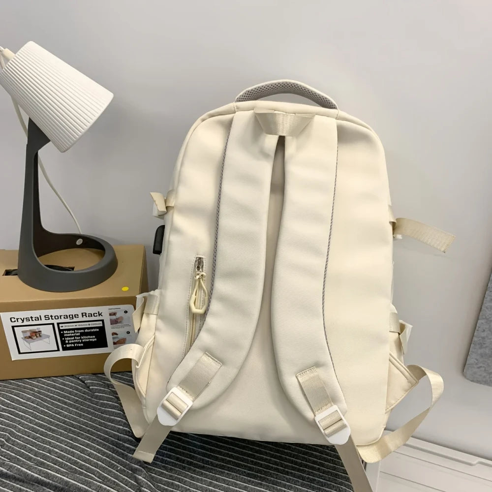 Large Capacity Preppy Travel Backpack