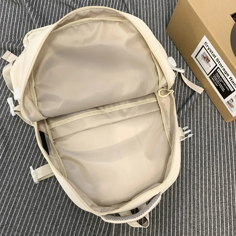 Large Capacity Preppy Travel Backpack