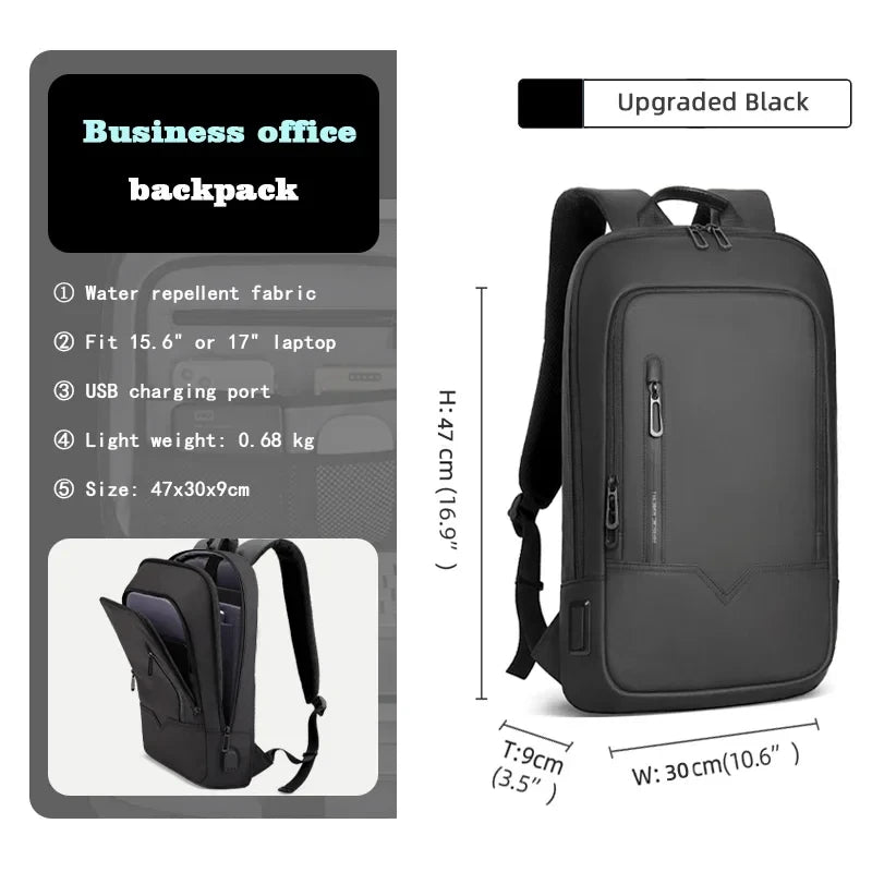 Minimalist Slim Business Laptop Backpack