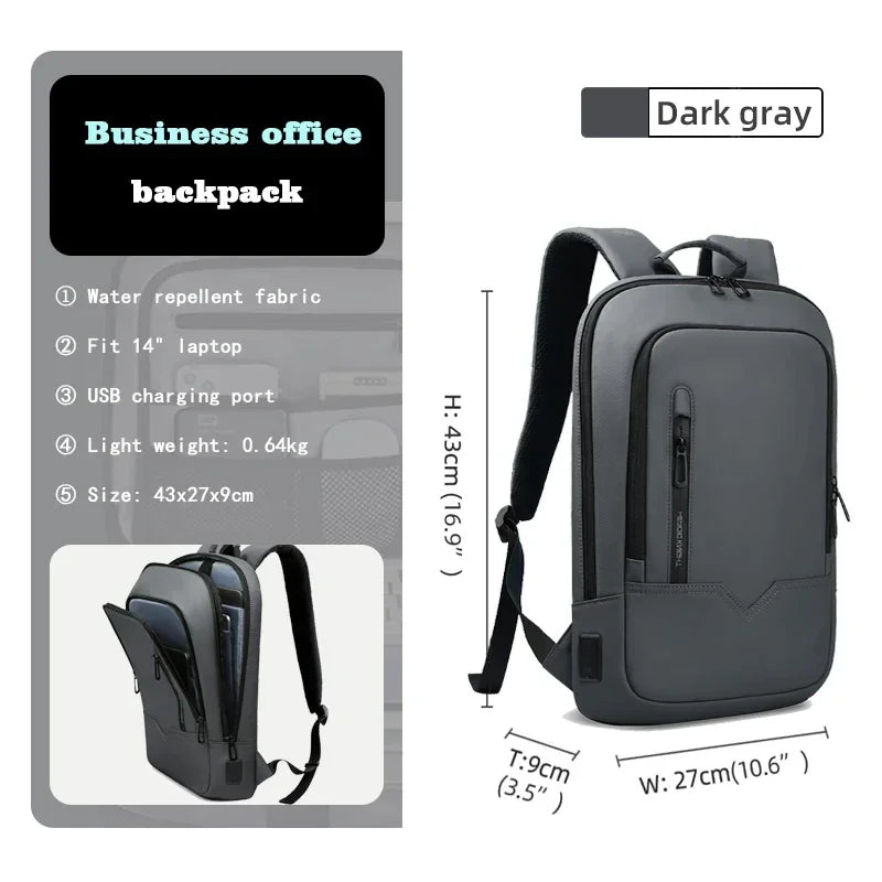Minimalist Slim Business Laptop Backpack