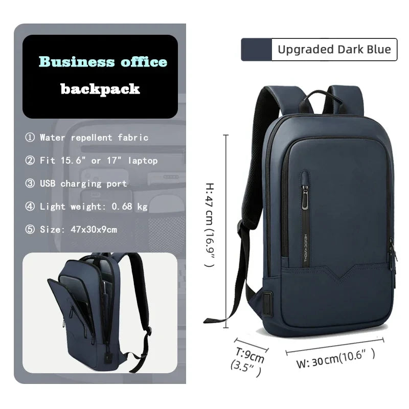 Minimalist Slim Business Laptop Backpack