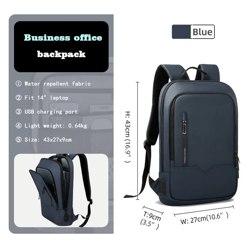 Minimalist Slim Business Laptop Backpack
