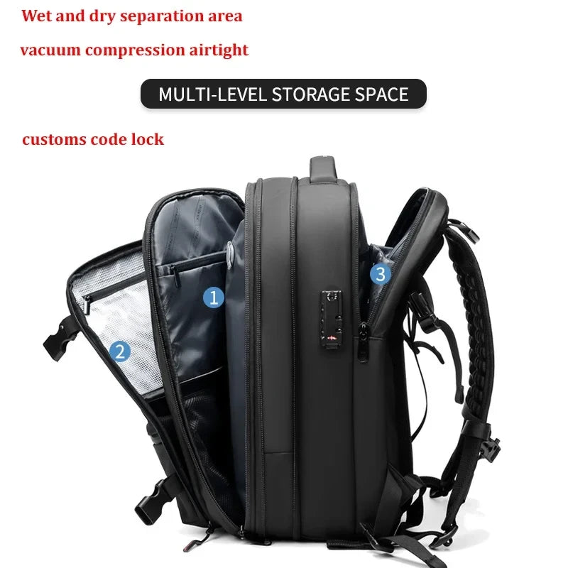 Compression Laptop Travel Backpack