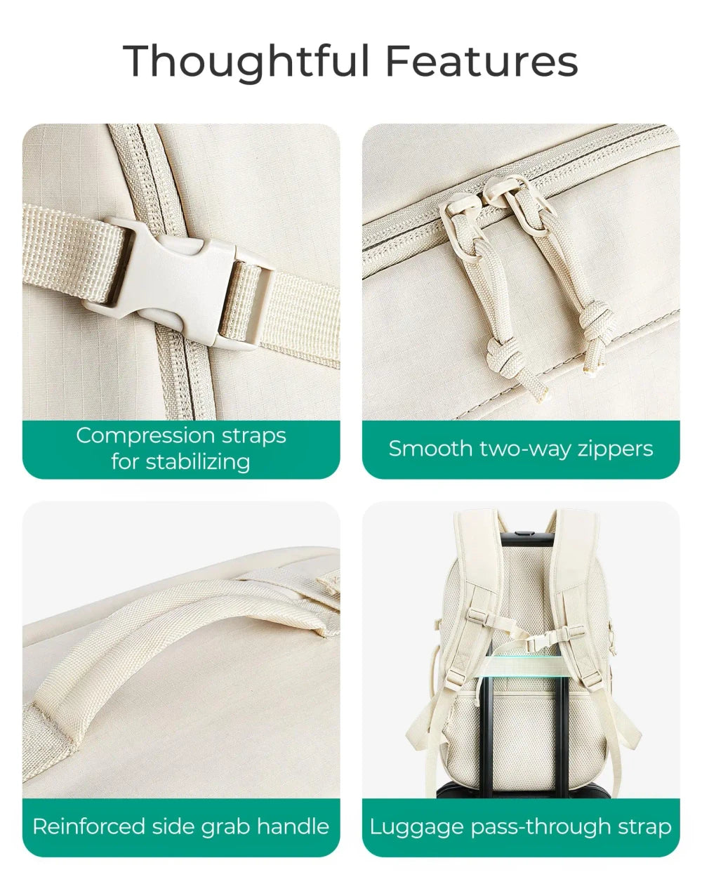 Water Resistant Travel Backpack