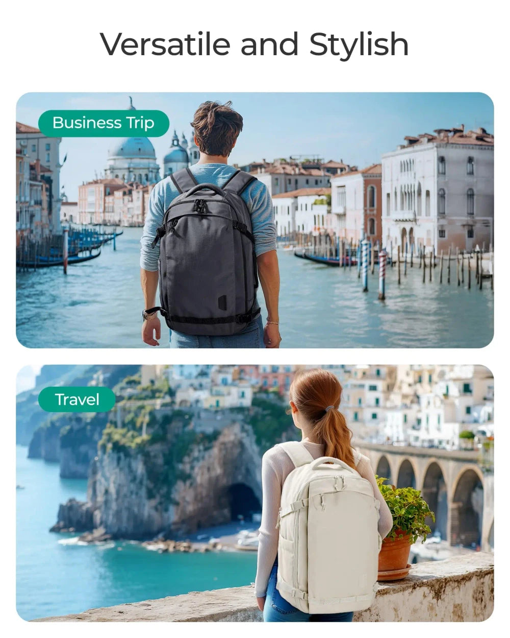 Water Resistant Travel Backpack