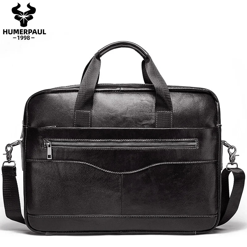 Genuine Leather Professional Laptop Briefcase