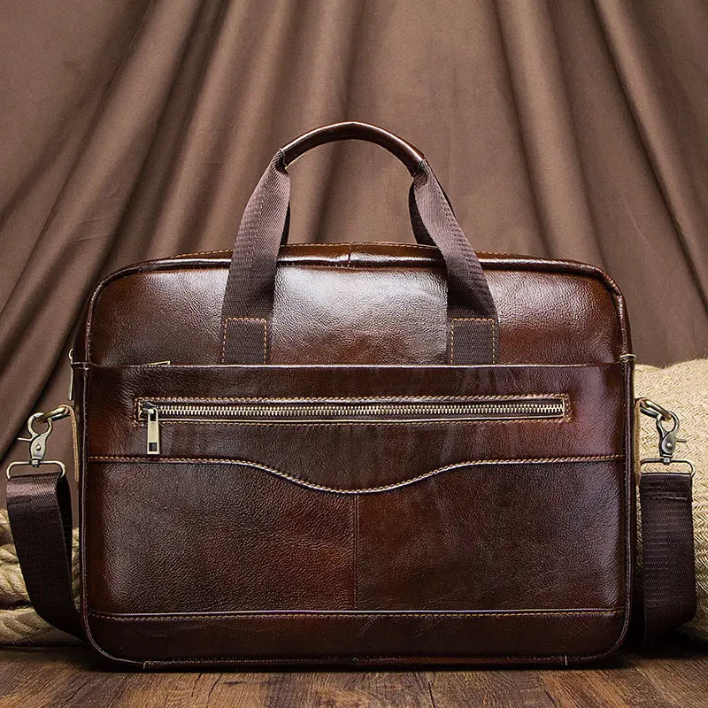 Genuine Leather Professional Laptop Briefcase