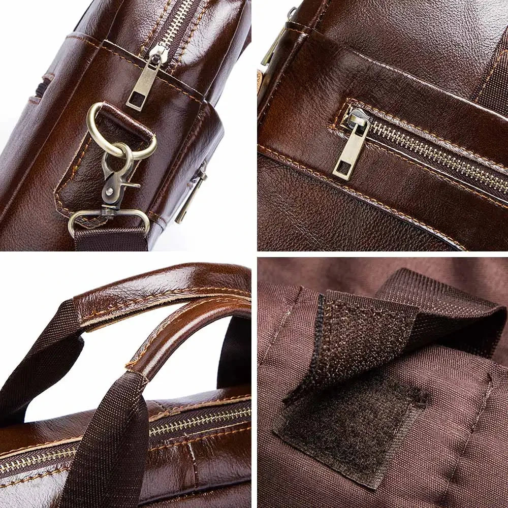 Genuine Leather Professional Laptop Briefcase