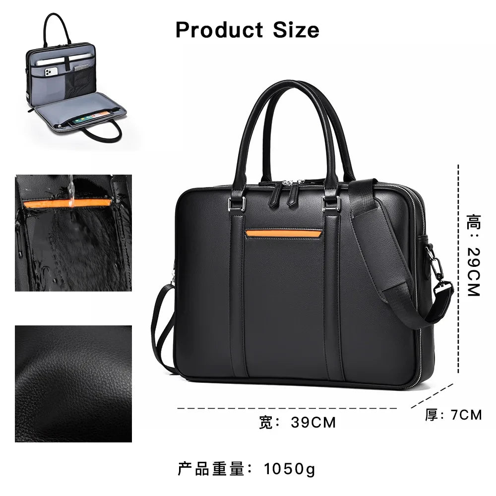 Genuine Leather Business Briefcase