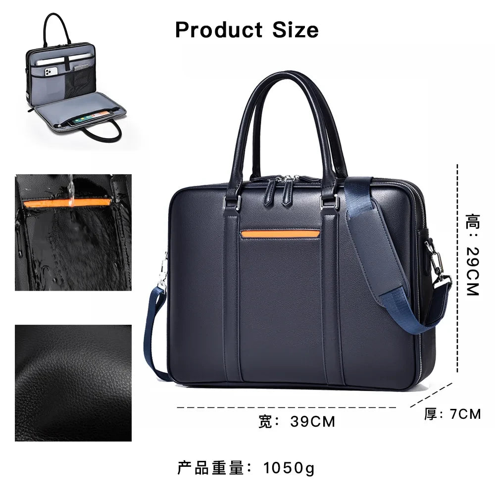 Genuine Leather Business Briefcase