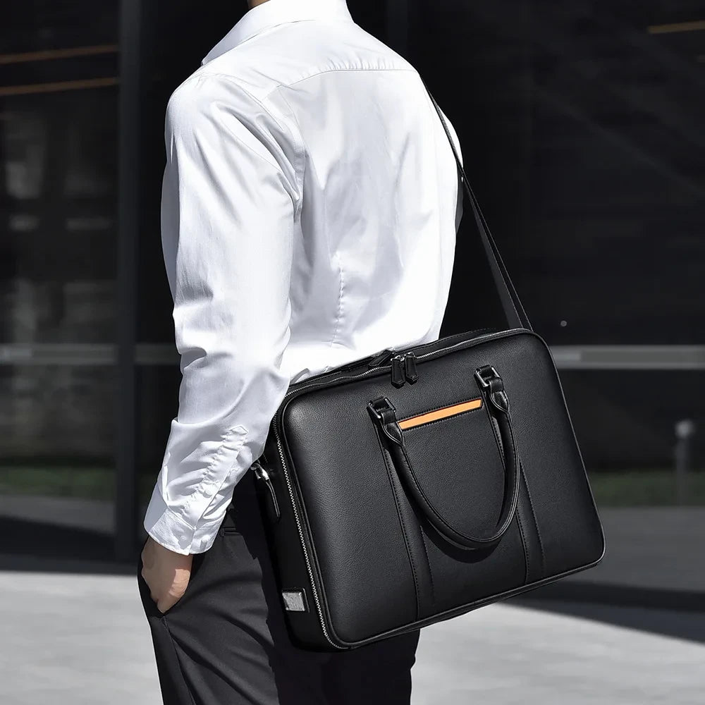 Genuine Leather Business Briefcase