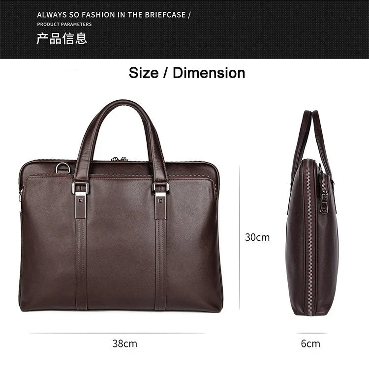 Genuine Leather Business Briefcase