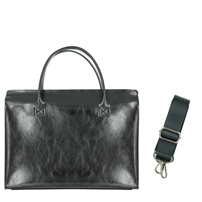 Leather Laptop Tote
