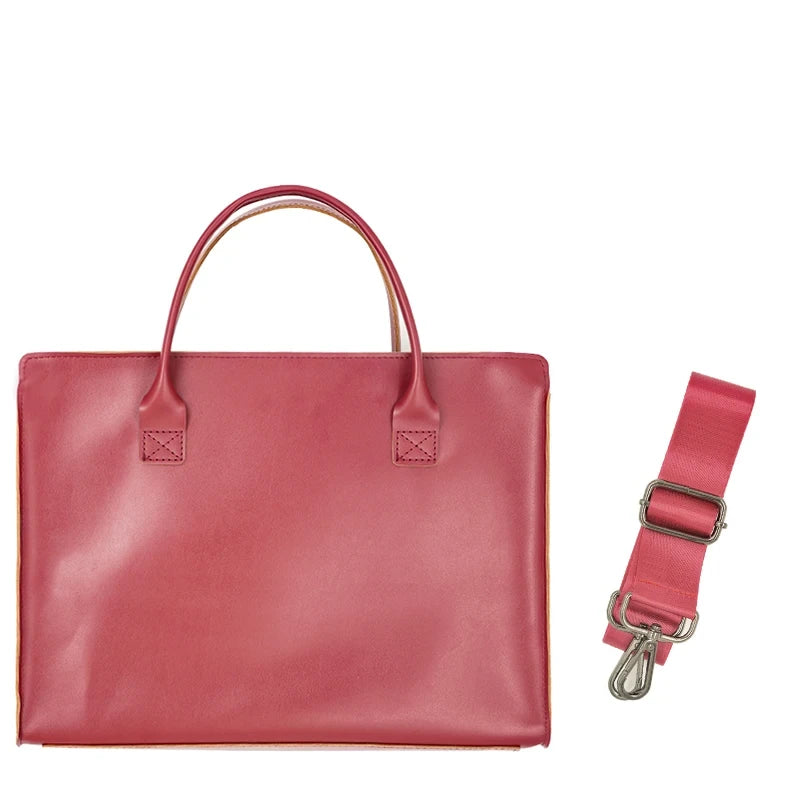 Leather Laptop Tote