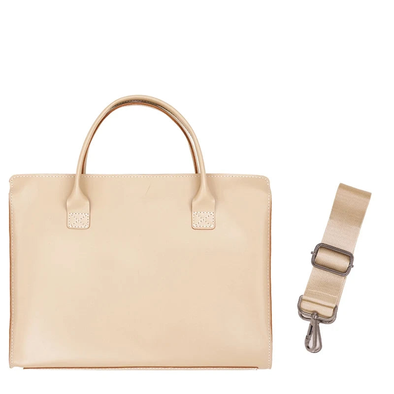 Leather Laptop Tote