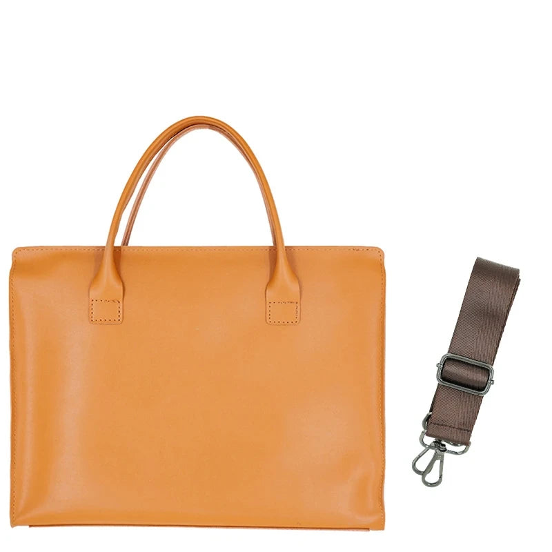 Leather Laptop Tote
