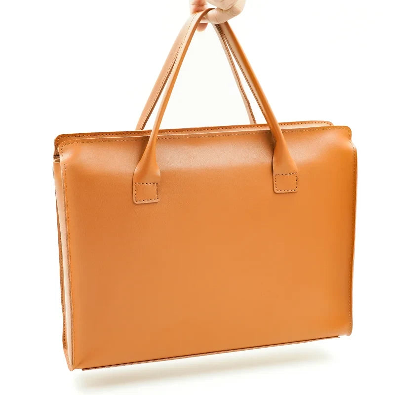Leather Laptop Tote