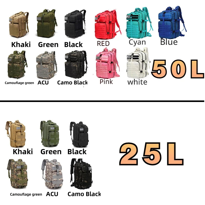 Tactical Waterproof Trekking Backpack
