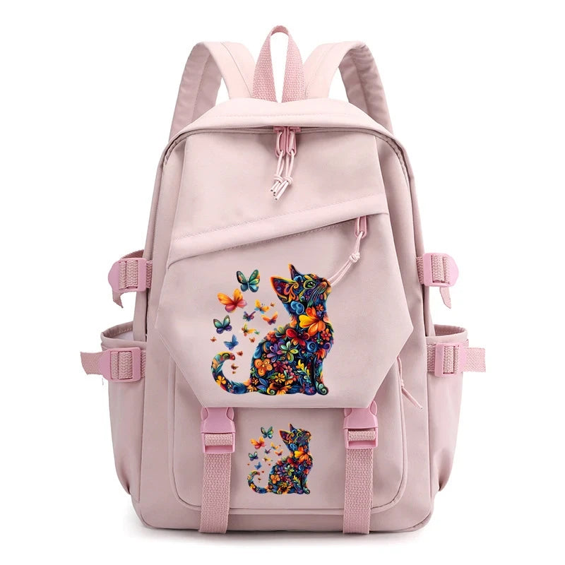 Colorful Floral Cartoon Backpack