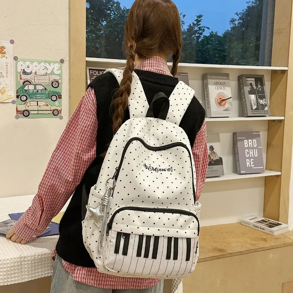 Polka Dot Student Backpack