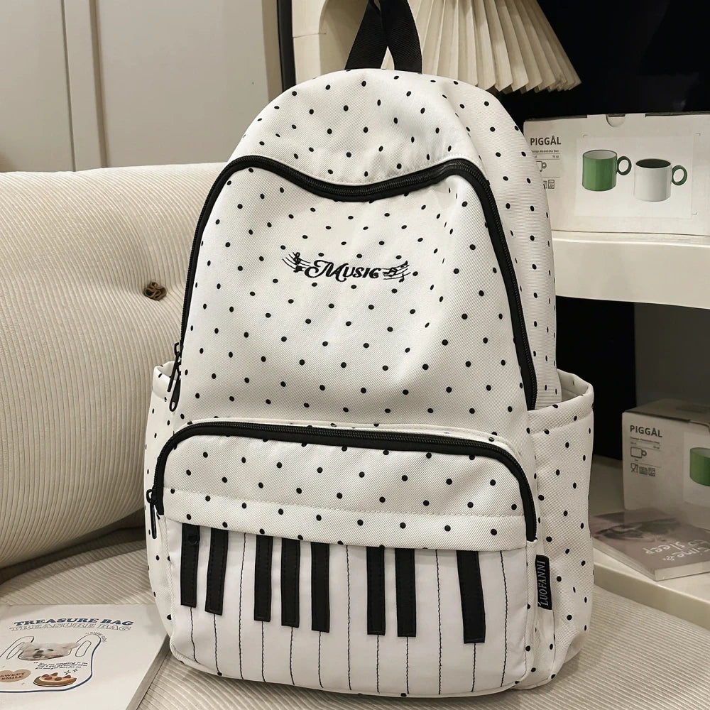 Polka Dot Student Backpack
