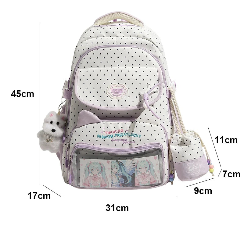 Polka Dot Ita Student Backpack