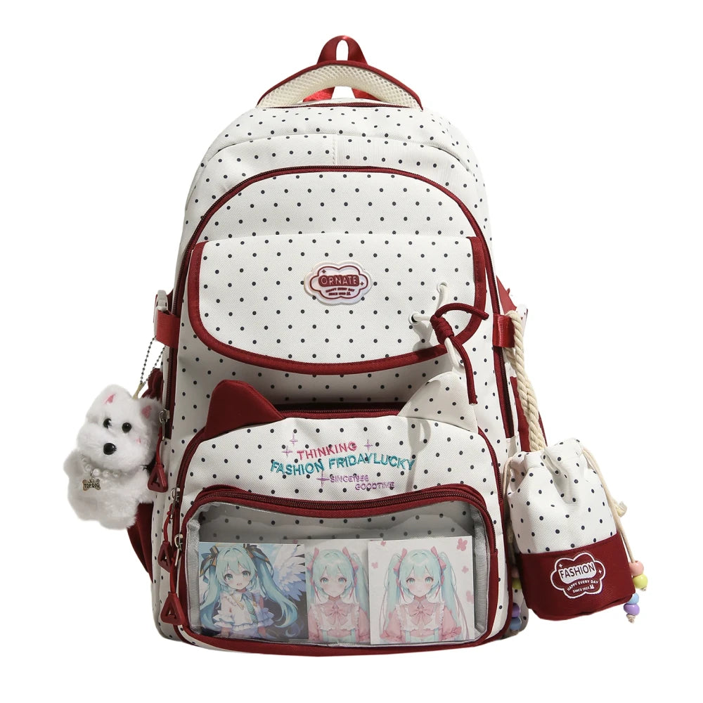 Polka Dot Ita Student Backpack