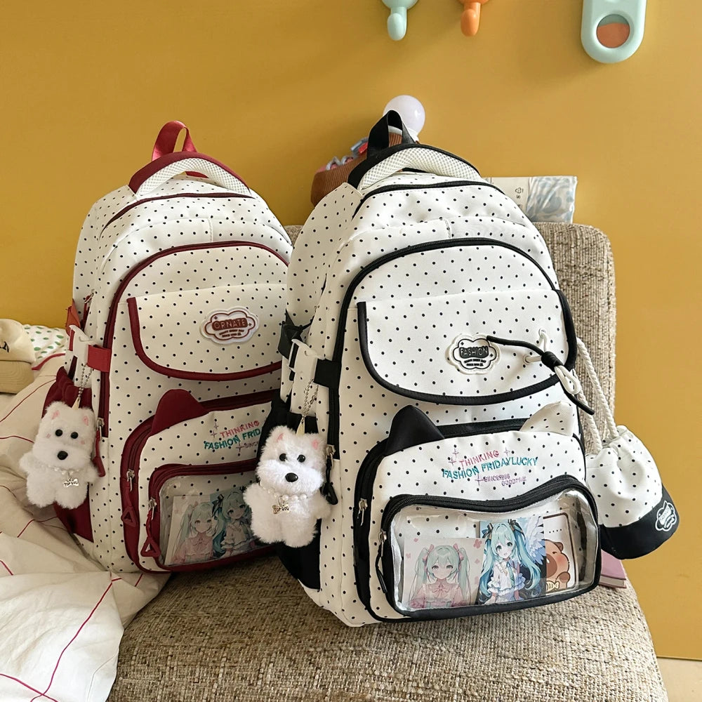 Polka Dot Ita Student Backpack