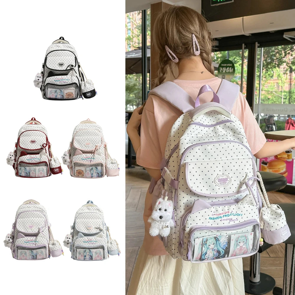 Polka Dot Ita Student Backpack