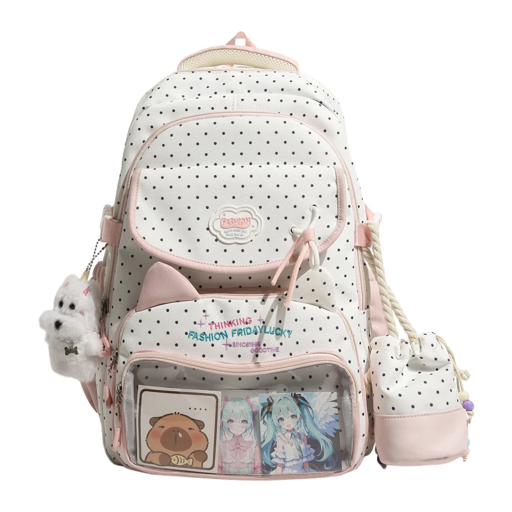 Polka Dot Ita Student Backpack