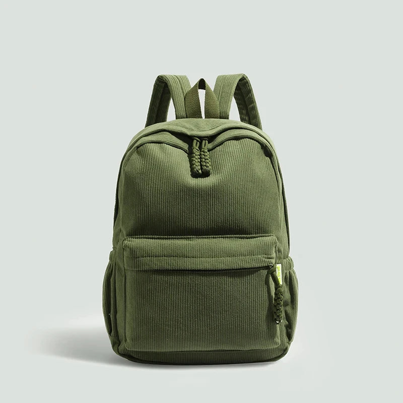 Large Capacity Corduroy Backpack