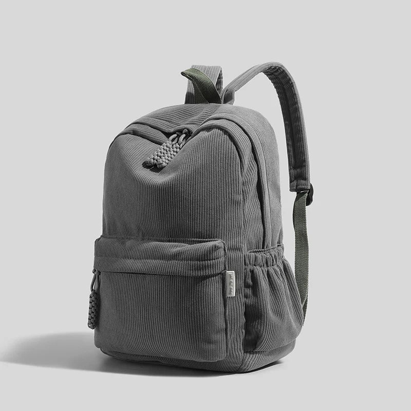 Large Capacity Corduroy Backpack