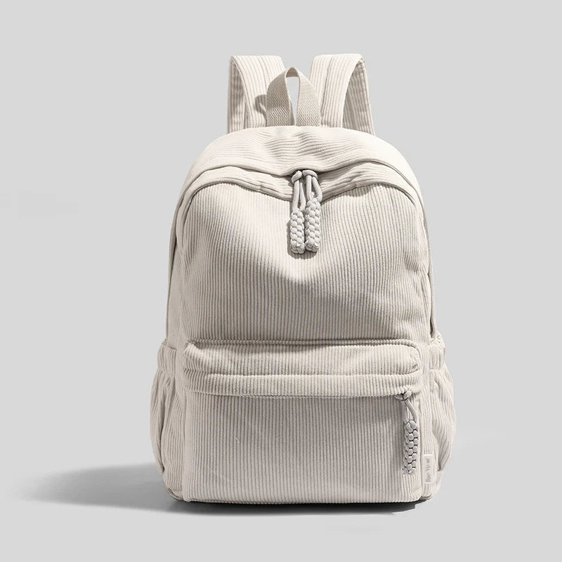 Large Capacity Corduroy Backpack